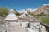 Ladakh - Chortens close to Shey palace 